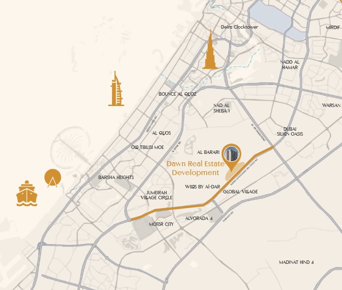 Dawn real estate map